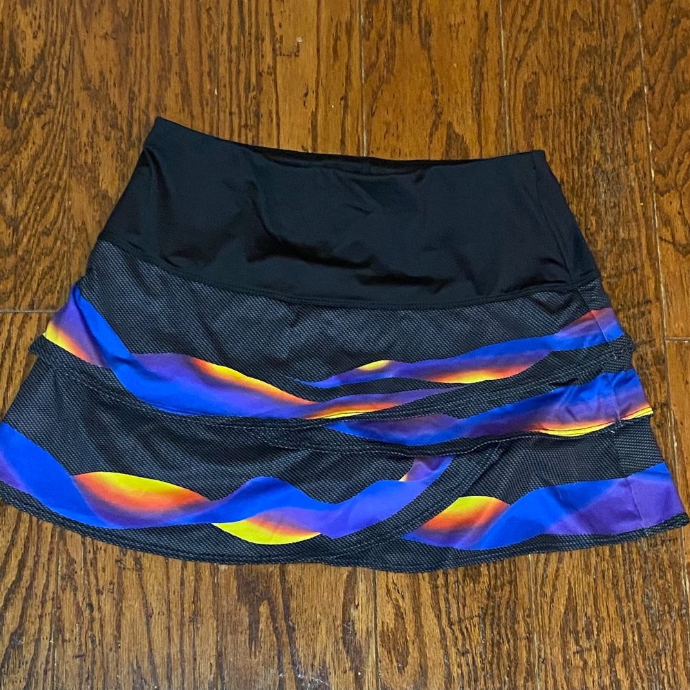 Lucky in Love Black, Sunset Tennis Skirt